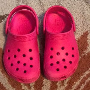 Crocs Pink Toddler Size 10